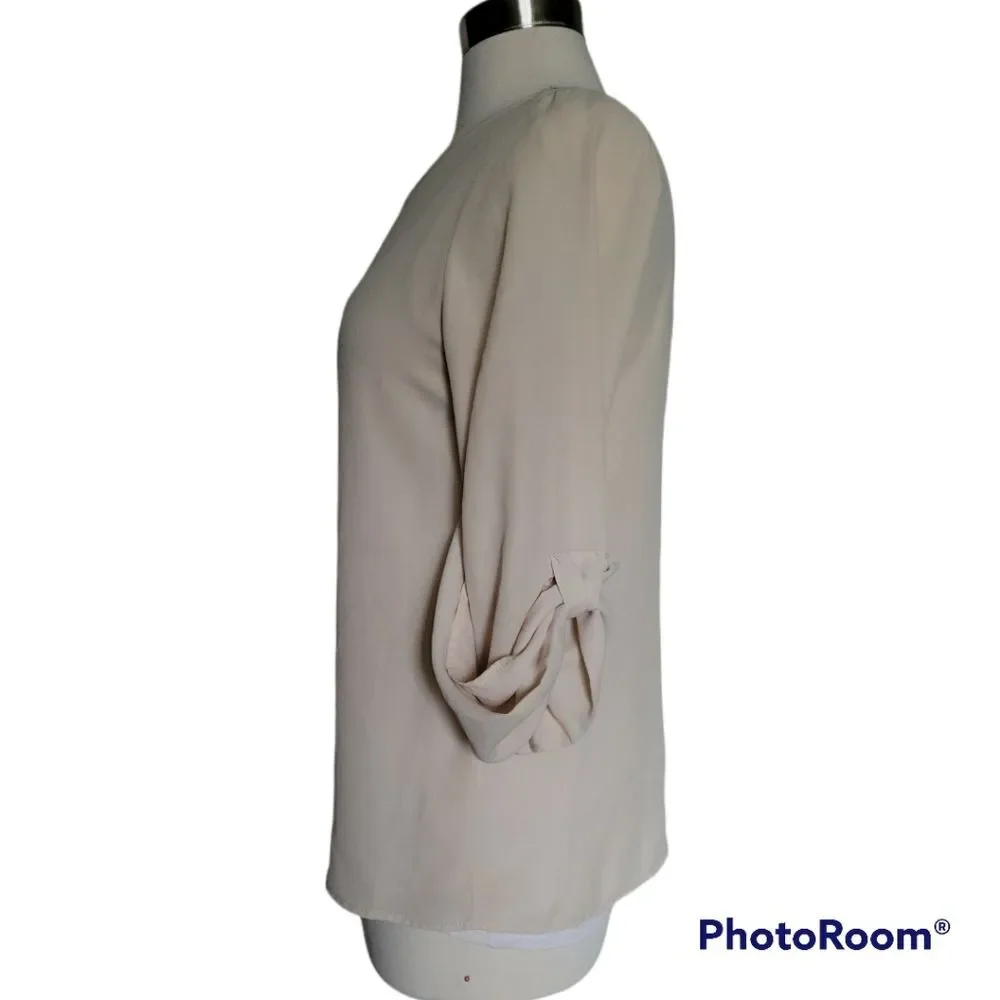 LOVE CULTURE Cream Colored Blouse - M